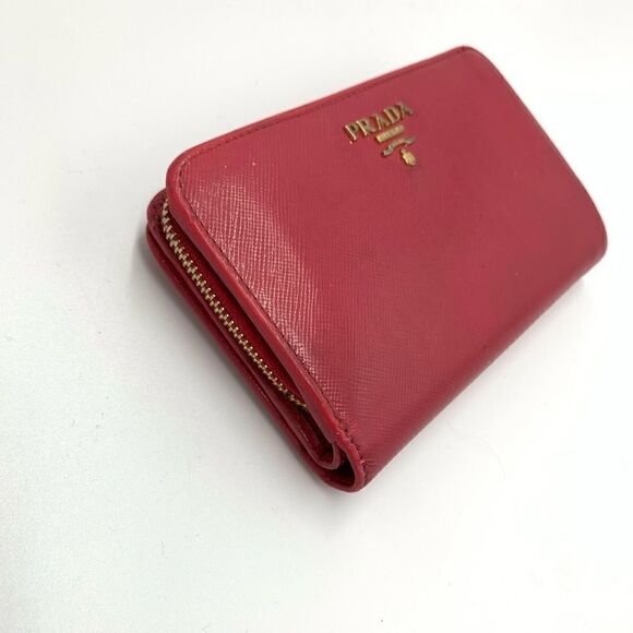 💥AUTHENTIC💥 Prada Saffiano Leather Wallet Pink - Picture 8 of 9